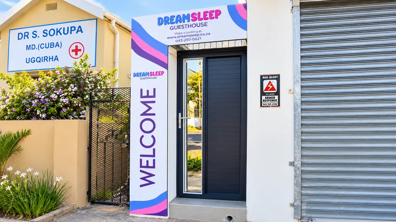 DreamSleep Guesthouse entrance in East London
